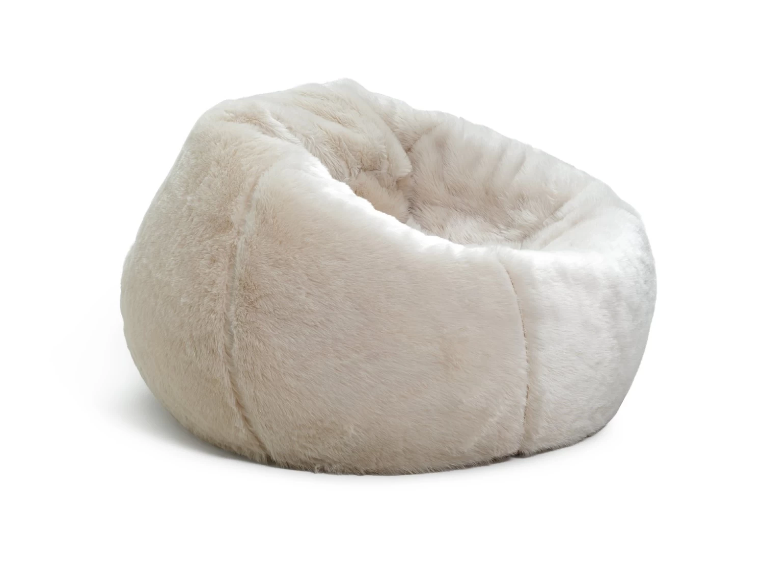 Kaikoo Ayrton Fur Beanbag- Cream - Image 3