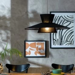 Habitat Linen Otton 2 Tier Easy Fit Shade - Black