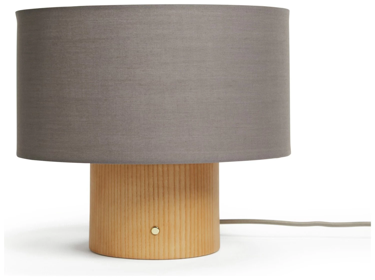 Habitat Modern Scandi Touch Table Lamp - Ash Grey & Oak - Image 2