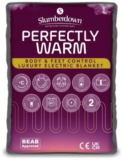 Slumberdown Perfectly Warm Luxury Electric Blanket - Single