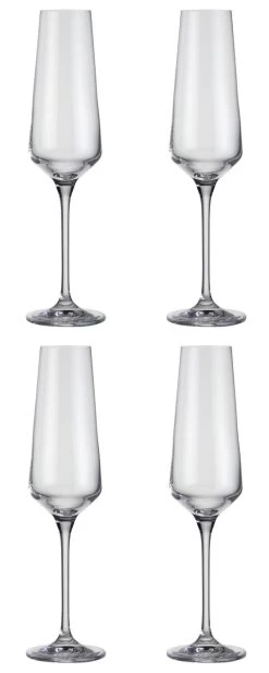 Habitat Dalston Set Of 4 Champagne Flutes