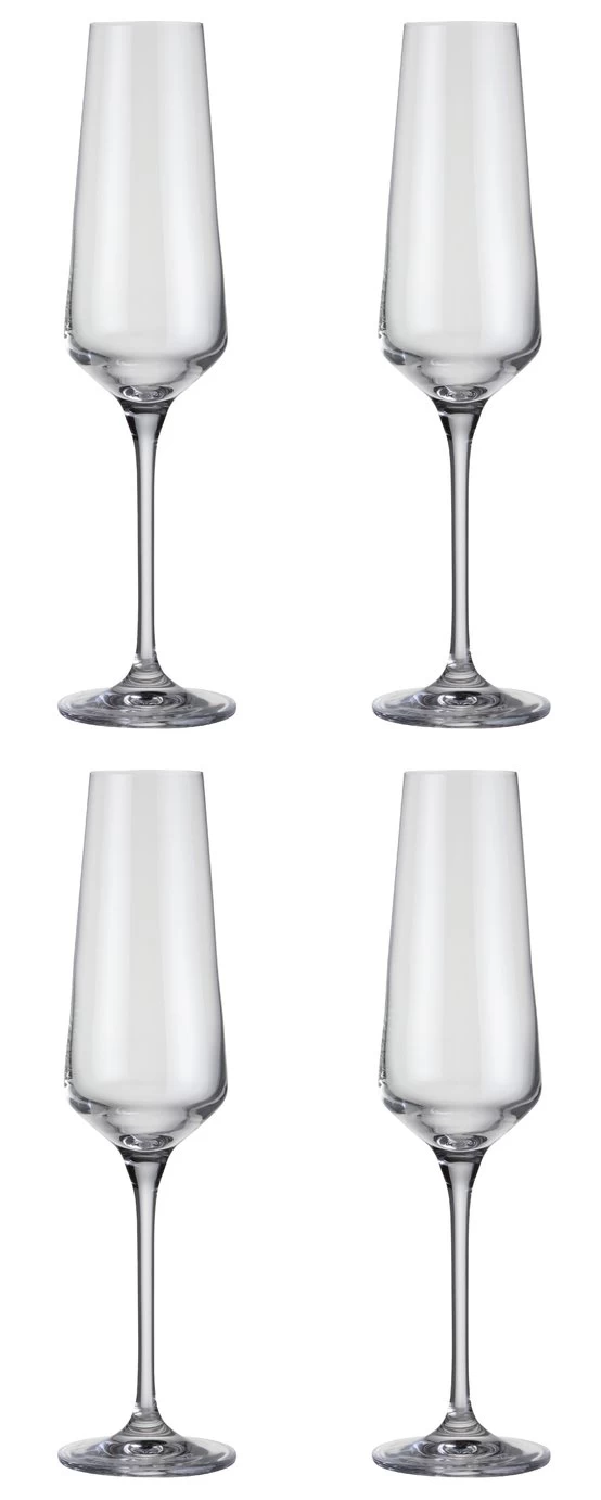 Habitat Dalston Set Of 4 Champagne Flutes