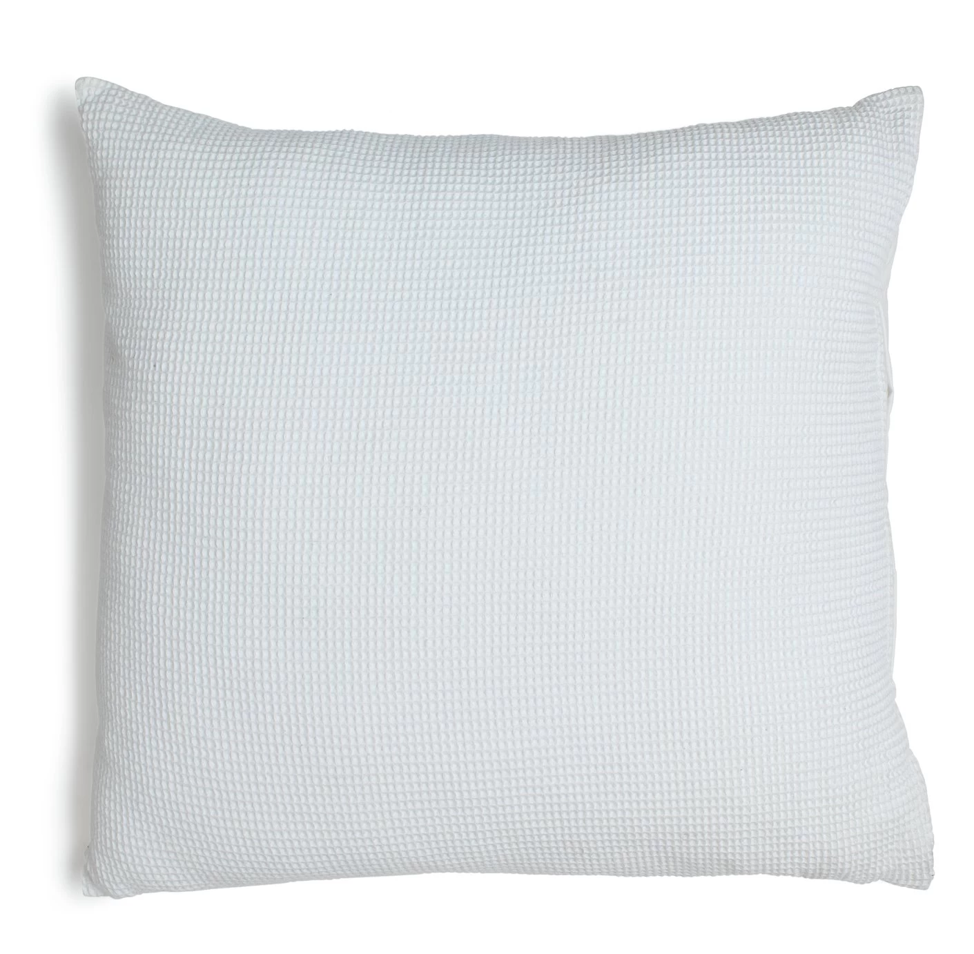 Habitat Waffle Patterned Cushion - White - 59x59cm