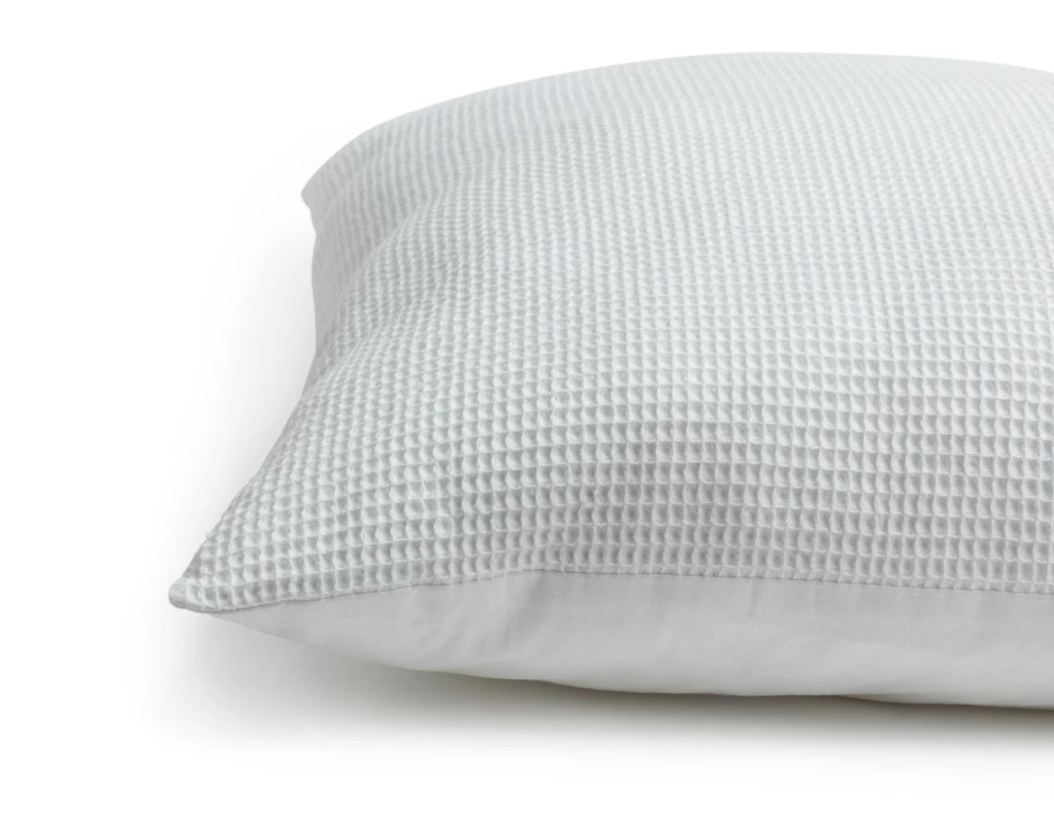 Habitat Waffle Patterned Cushion - White - 59x59cm - Image 5