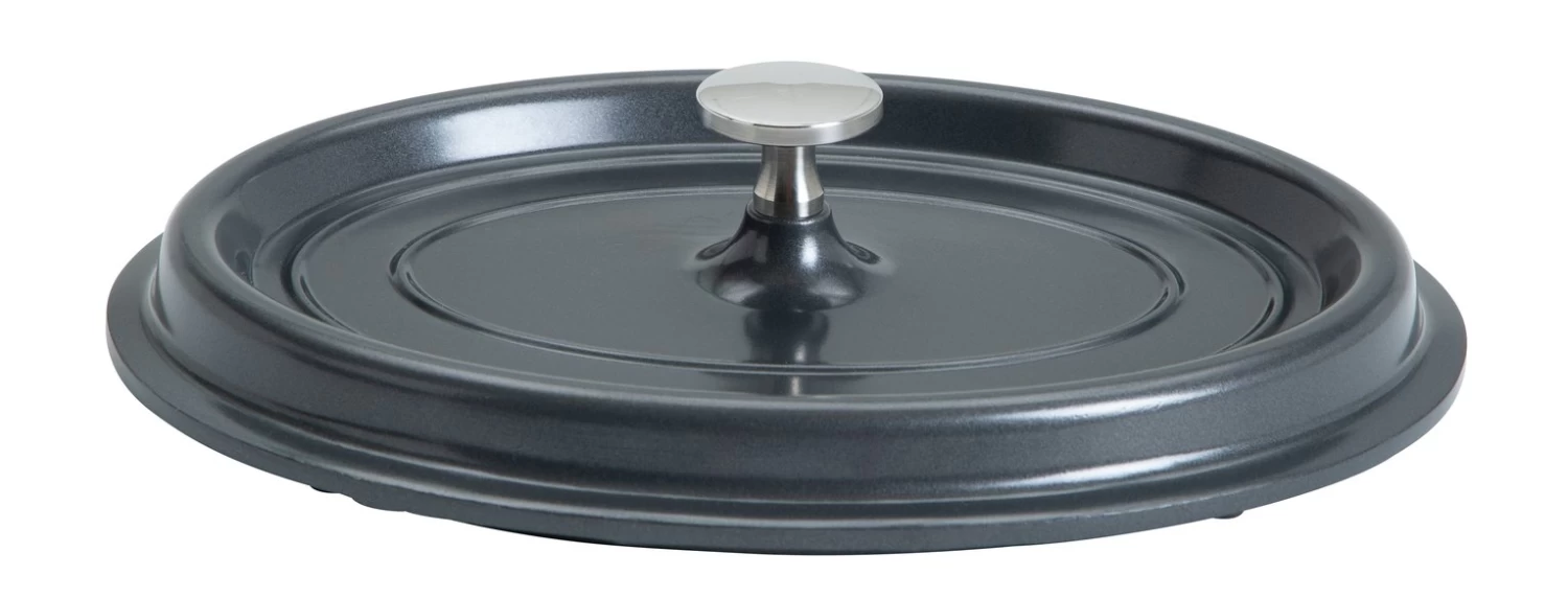 Habitat 4.2LT Cast Aluminium Casserole Dish - Black - Image 4