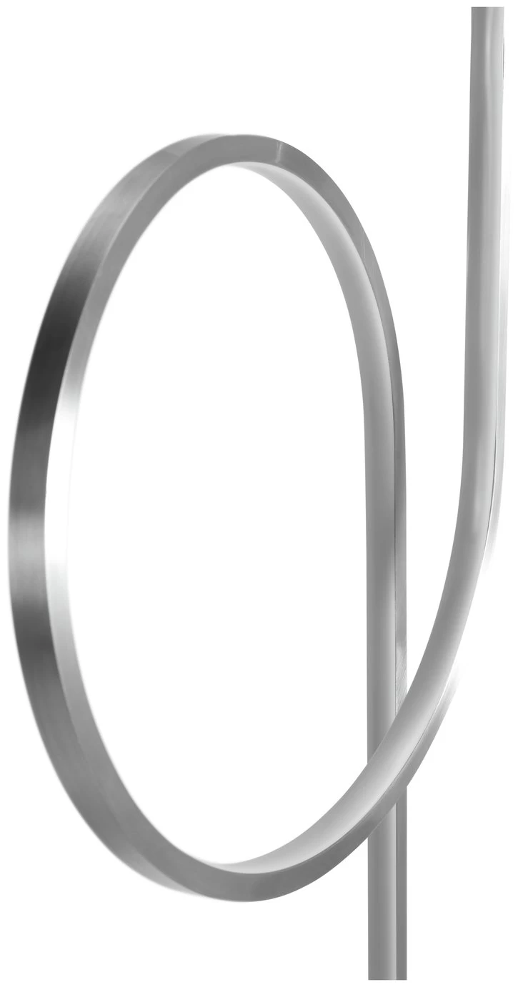 Habitat Pill LED Floor Lamp - Brushed Chrome - Image 5