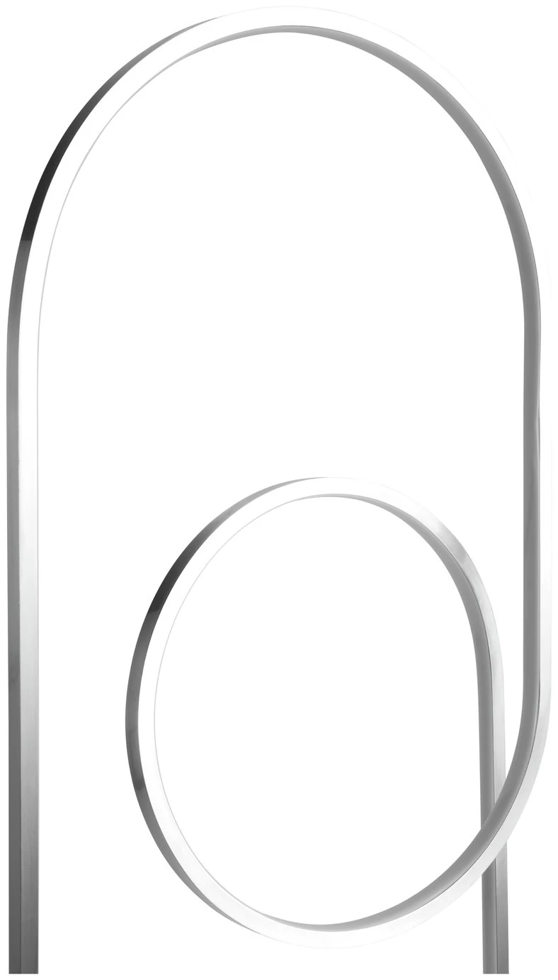 Habitat Pill LED Floor Lamp - Brushed Chrome - Image 7
