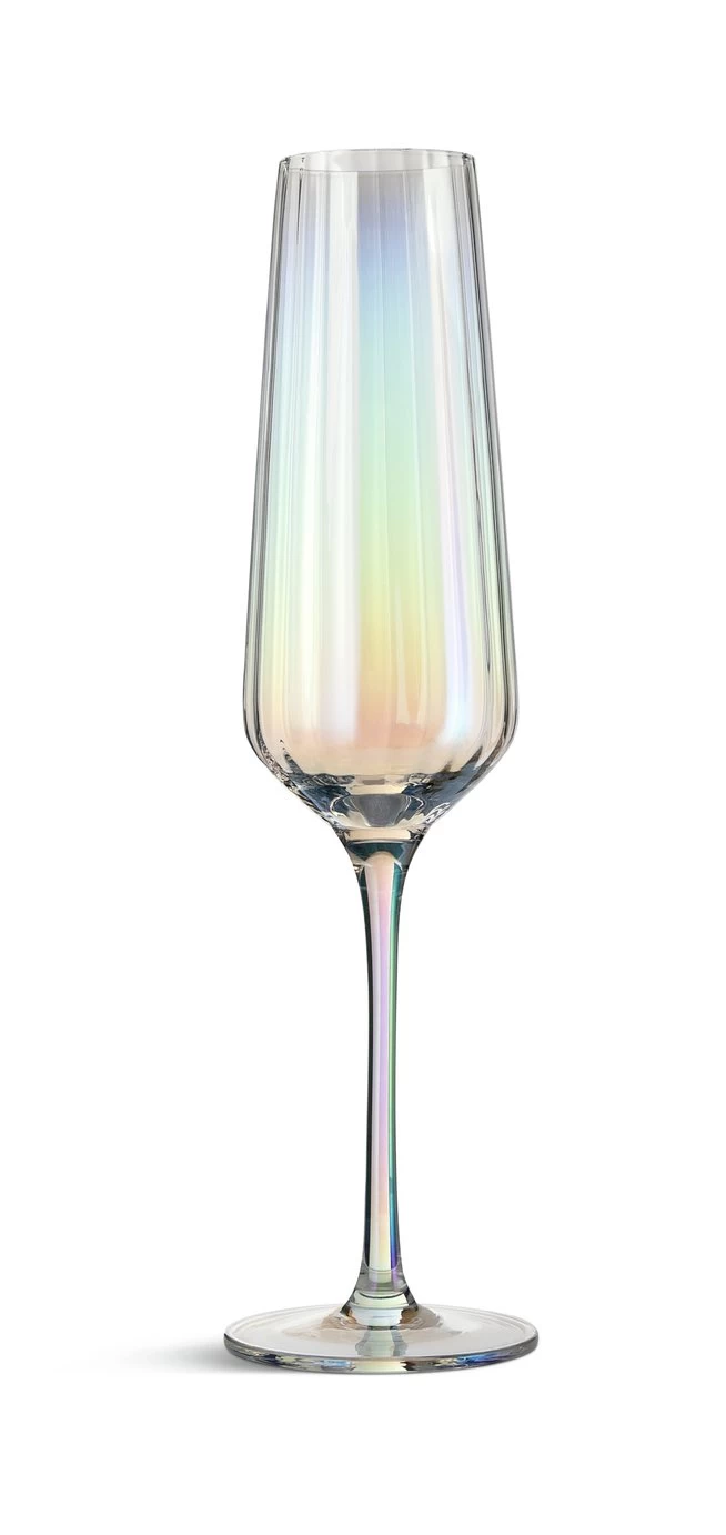 Habitat Iridescent Lustre Set Of 4 Champagne Flute - Image 3