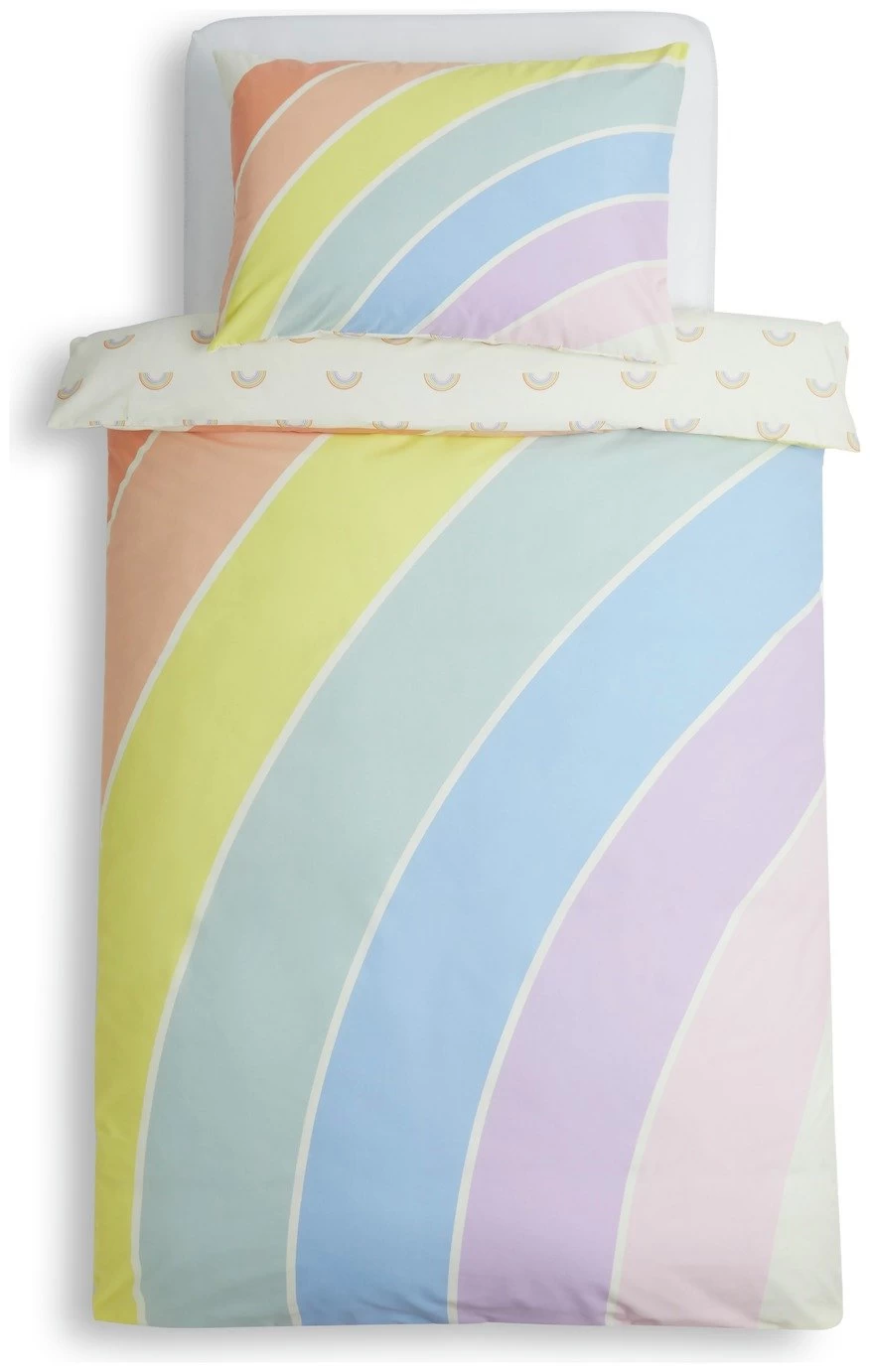 Habitat Kids Rainbow Panel Multicolour Bedding Set - Toddler - Image 3
