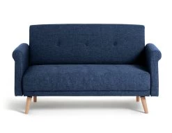 Habitat Evie Fabric 2 Seater Sofa In A Box - Navy Blue