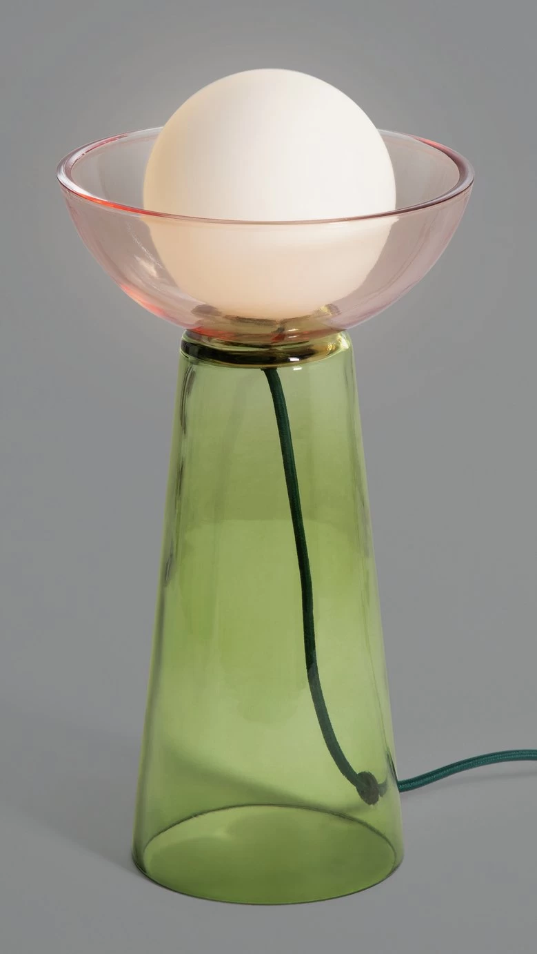 Habitat Pictor Tinted Glass Table Lamp - Green - Image 2