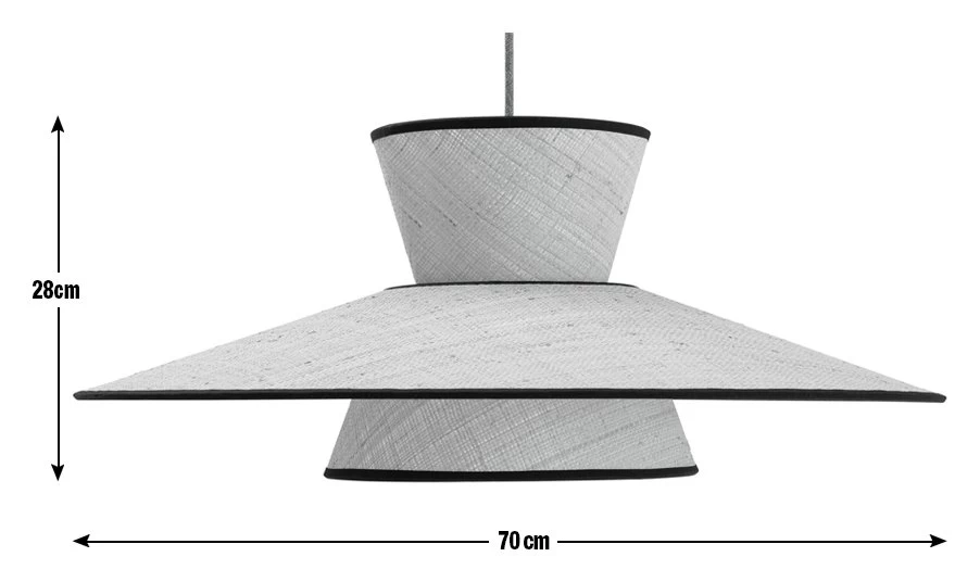 Habitat Otto 2 Tier Pendant Shade - Natural - Image 3